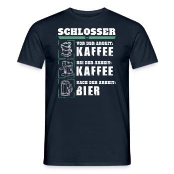 Mon quotidien en tant que serrurier - T-shirt homme - marine - Devant - AI Model Male 178 light (178cm)
