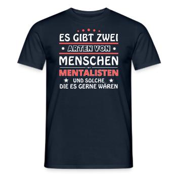 Mentalist Gift - Two Types of... Design - Men's T-Shirt - navy - Front - AI Model Male 178 light (178cm)