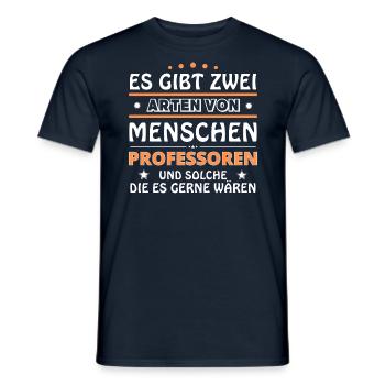 Professor Geschenk - zwei Arten von... Design - Männer T-Shirt - Navy - Vorne - AI Model Male 178 light (178cm)
