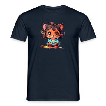 Der kleine Fuchs - Männer T-Shirt - Navy - Vorne - AI Model Male 178 light (178cm)