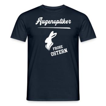 Augenoptiker Frohe Ostern Ostergeschenk Augenoptik - Männer T-Shirt - Navy - Vorne - AI Model Male 178 light (178cm)