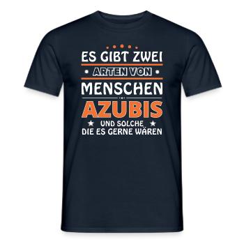 Azubis Geschenk - zwei Arten von... Design - Männer T-Shirt - Navy - Vorne - AI Model Male 178 light (178cm)