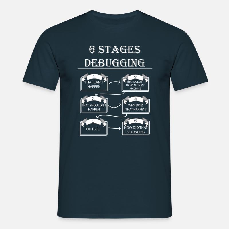 Debugging - Men's T-Shirt - navy