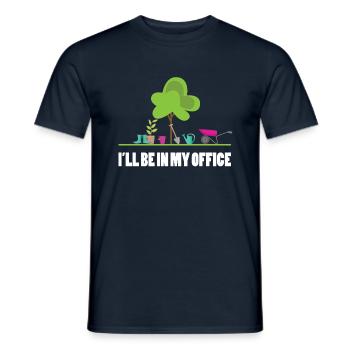 Garten Büro - Männer T-Shirt - Navy - Vorne - AI Model Male 178 light (178cm)