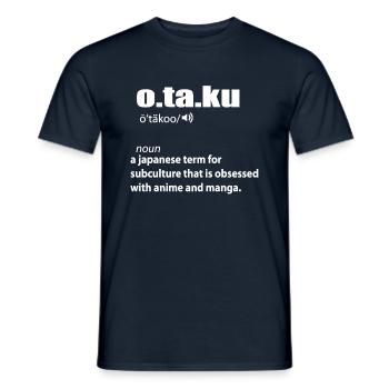 Otaku - T-shirt homme - marine - Devant - AI Model Male 178 light (178cm)