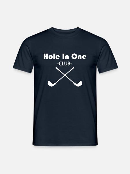 Hole in One Club - Männer T-Shirt - Navy
