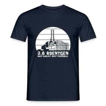 3.6 Roentgen Not Great - Männer T-Shirt - Navy - Vorne - AI Model Male 178 light (178cm)