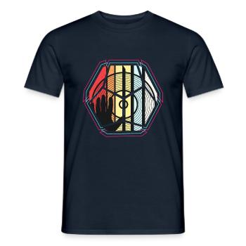 DJ - Men's T-Shirt - navy - Front - AI Model Male 178 light (178cm)