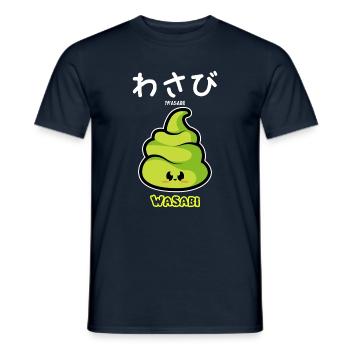 Wasabi - Männer T-Shirt - Navy - Vorne - AI Model Male 178 light (178cm)