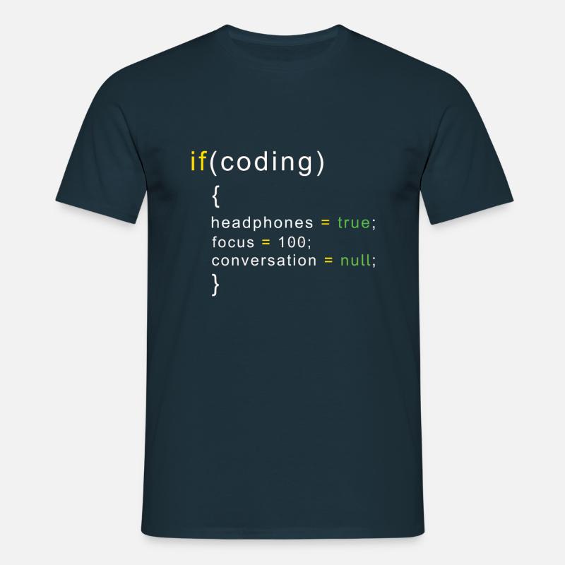 Coder coding - Men's T-Shirt - navy