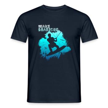 wakeboard - T-shirt homme - marine - Devant - AI Model Male 178 light (178cm)