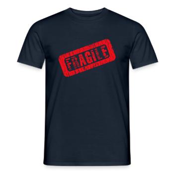 Fragil - Männer T-Shirt - Navy - Vorne - AI Model Male 178 light (178cm)