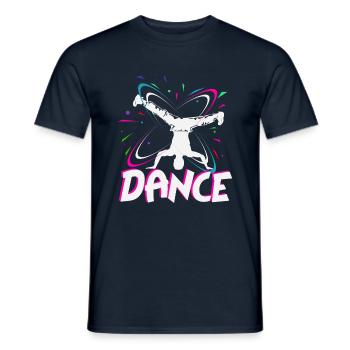 breakdancer - Men's T-Shirt - navy - Front - AI Model Male 178 light (178cm)