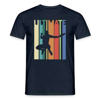Ultimate Frisbee - Men's T-Shirt - navy - Front - AI Model Male 178 light (178cm)