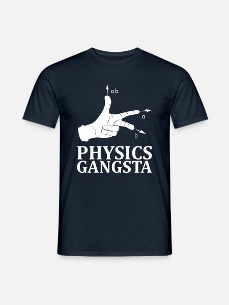 Physik Gangsta Lustig - Männer T-Shirt - Navy