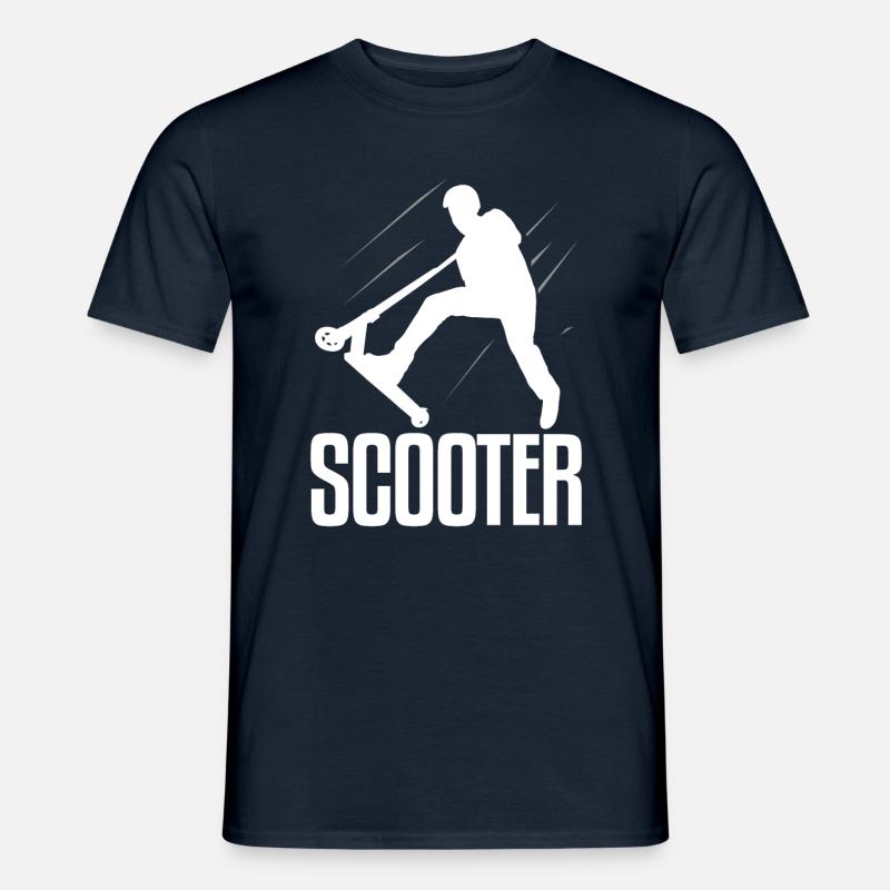 Scooter Roller - Männer T-Shirt - Navy