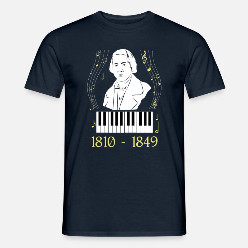 Frederic Chopin - Männer T-Shirt - Navy