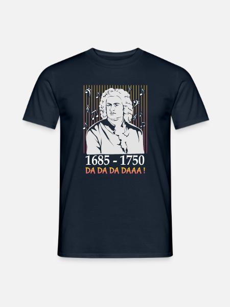 Johann Sebastian Bach - Men's T-Shirt - navy