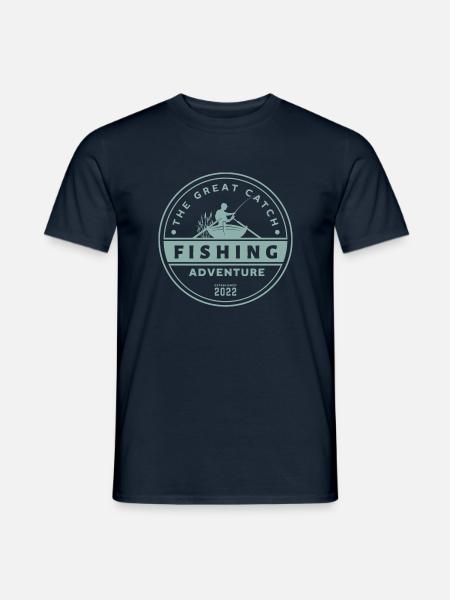 Great Catch - Aventure de pêche - T-shirt homme - marine