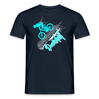 downhill - Männer T-Shirt - Navy - Vorne - AI Model Male 178 light (178cm)