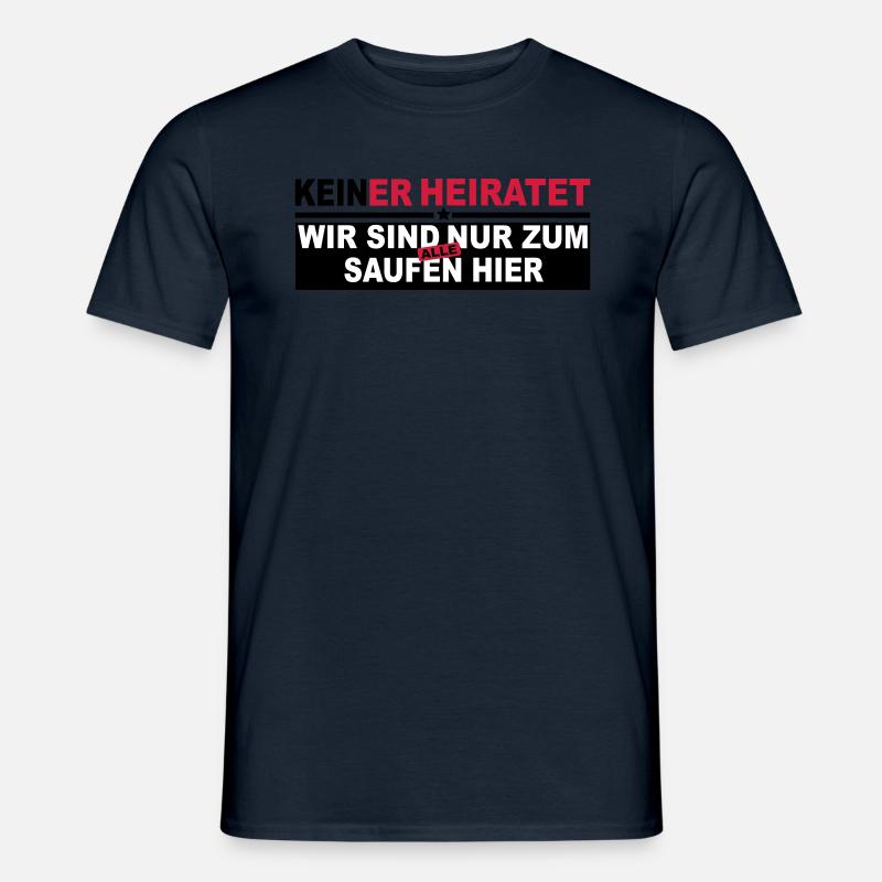 feiern - Männer T-Shirt - Navy