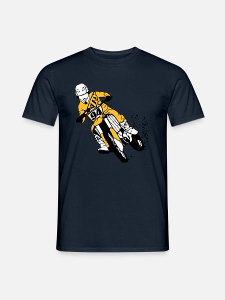 Moto Cross - Men's T-Shirt - navy
