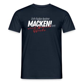 Ich habe keine Macken! Das sind special Effects! - Männer T-Shirt - Navy - Vorne - AI Model Male 178 light (178cm)