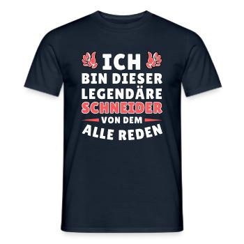 Ich bin dieser legendäre Schneider - Männer T-Shirt - Navy - Vorne - AI Model Male 178 light (178cm)