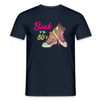 Back To The 80's - T-shirt homme - marine - Devant - AI Model Male 178 light (178cm)