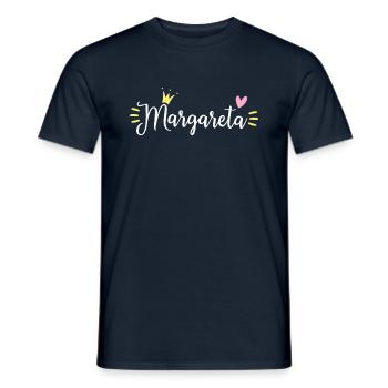 Margareta Nome Corona - T-shirt uomo - navy - Fronte - AI Model Male 178 light (178cm)