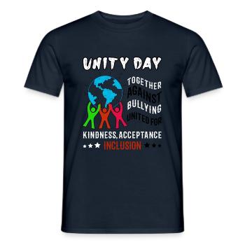Against Bullying Kindness Awareness Unity Day - Männer T-Shirt - Navy - Vorne - AI Model Male 178 light (178cm)
