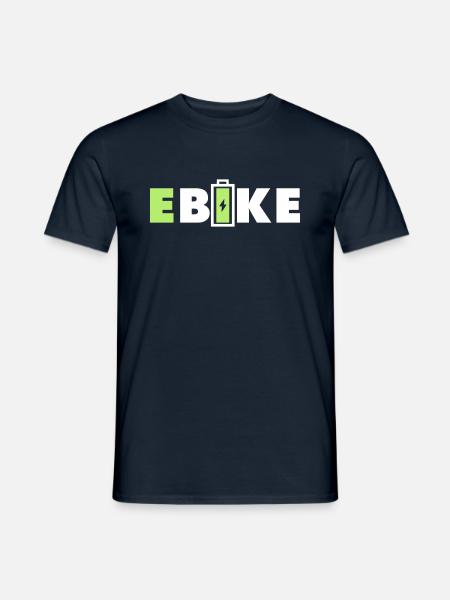 E BIKE - Men's T-Shirt - navy