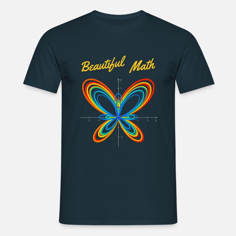 Butterfly Function - Beautiful Math - Men's T-Shirt - navy