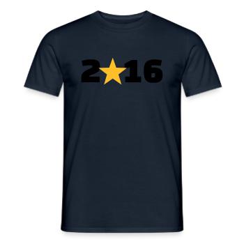 2016 - Men's T-Shirt - navy - Front - AI Model Male 178 light (178cm)