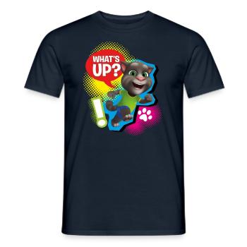 Talking Tom What´s Up? - Men's T-Shirt - navy - Front - AI Model Male 178 light (178cm)