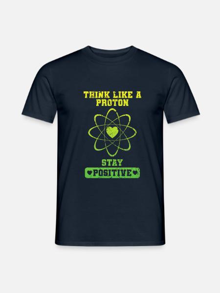 Positive as a proton - Men's T-Shirt - navy