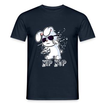Hip Hop - Men's T-Shirt - navy - Front - AI Model Male 178 light (178cm)