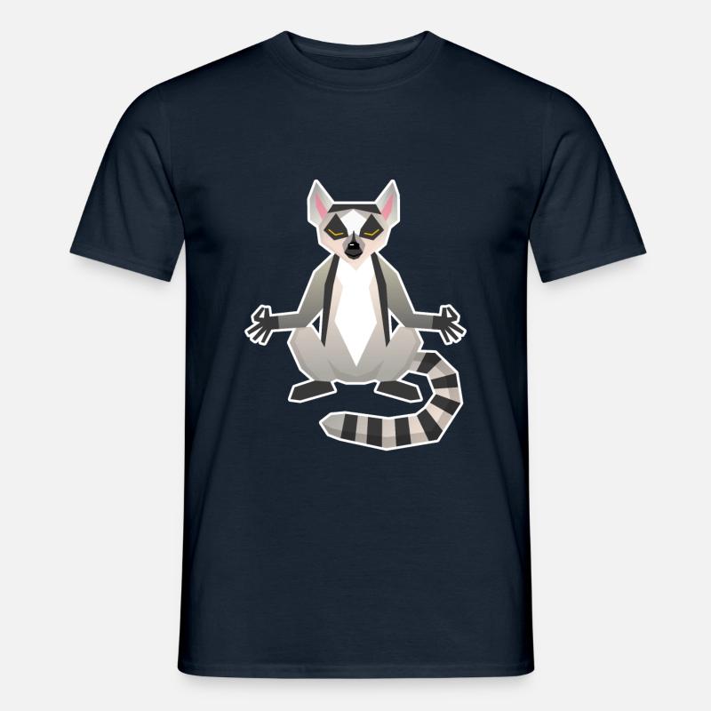 Lemur - Männer T-Shirt - Navy