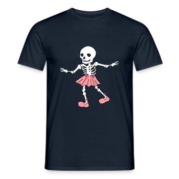 Prima Ballerina Skelet I Ballet Fun I Halloween - Men's T-Shirt - navy - Front - AI Model Male 178 light (178cm)