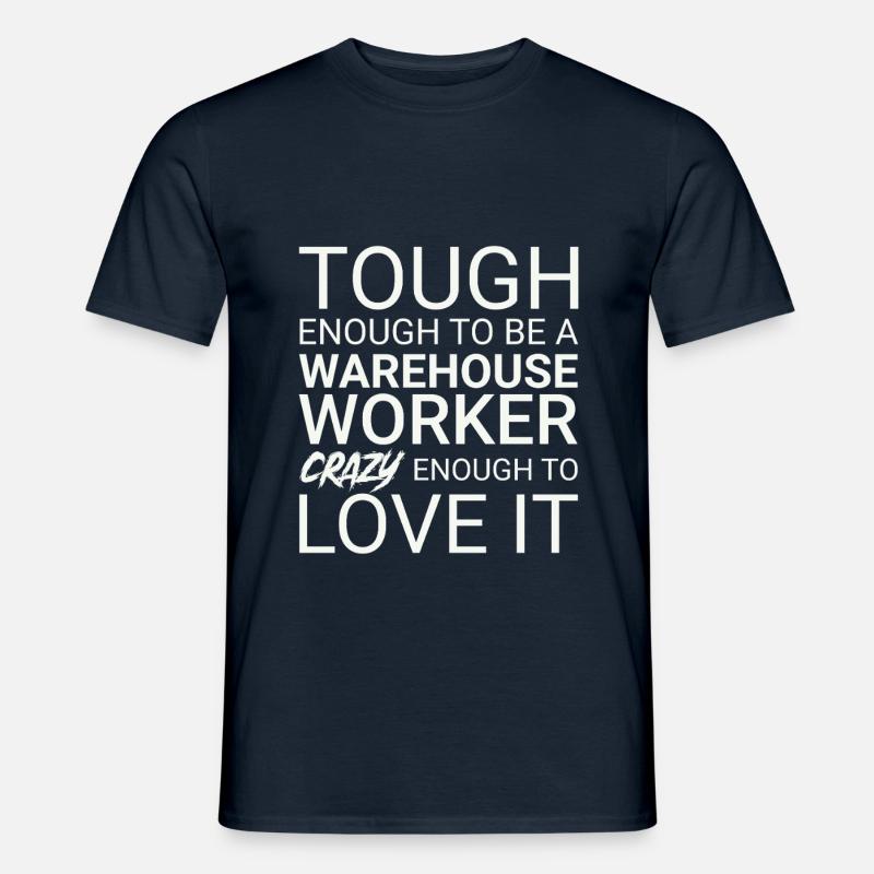 Warehouse Worker Crazy - Men's T-shirt - navy
