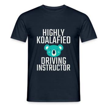 Instructeur de conduite Koalafied Drive Tutor - T-shirt homme - marine - Devant - AI Model Male 178 light (178cm)