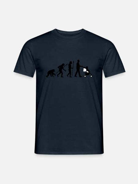 evolution_kinderkarre_032014_mann_b_2c - Männer T-Shirt - Navy