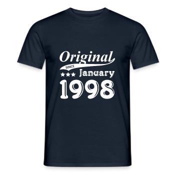 Original Since January 1998 - Männer T-Shirt - Navy - Vorne - AI Model Male 178 light (178cm)