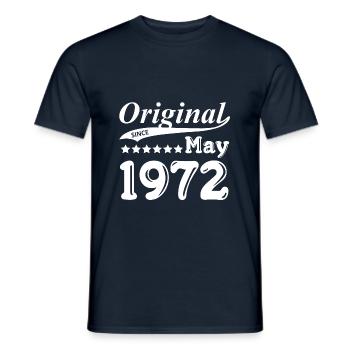 Original Since May 1972 gift - Men's T-Shirt - navy - Front - AI Model Male 178 light (178cm)