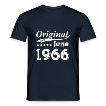 Original Since June 1966 Geschenk - Männer T-Shirt - Navy - Vorne - AI Model Male 178 light (178cm)