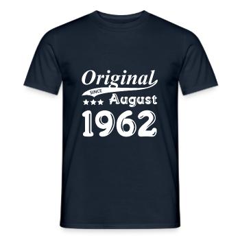Original Since August 1962 Geschenk - Männer T-Shirt - Navy - Vorne - AI Model Male 178 light (178cm)