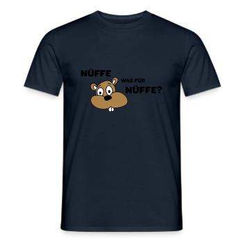 Nüffe was für Nüffe? - Männer T-Shirt - Navy - Vorne - AI Model Male 178 light (178cm)