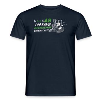 Mein Stapler Zieht Etwas Nach Rechts Lustiges - Männer T-Shirt - Navy - Vorne - AI Model Male 178 light (178cm)