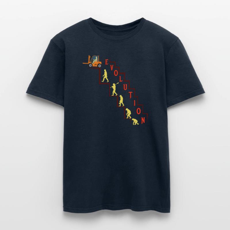 Staplerfahrer - Evolution Männer T-Shirt