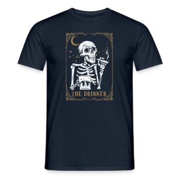 Tarot Card Occult Club Gothic Vice Drinker - Männer T-Shirt - Navy - Vorne - AI Model Male 178 light (178cm)